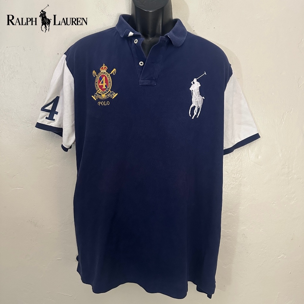 Ralph Lauren Big Pony Polo XXL Gently worn 100% cotton 26" armpit to armpit